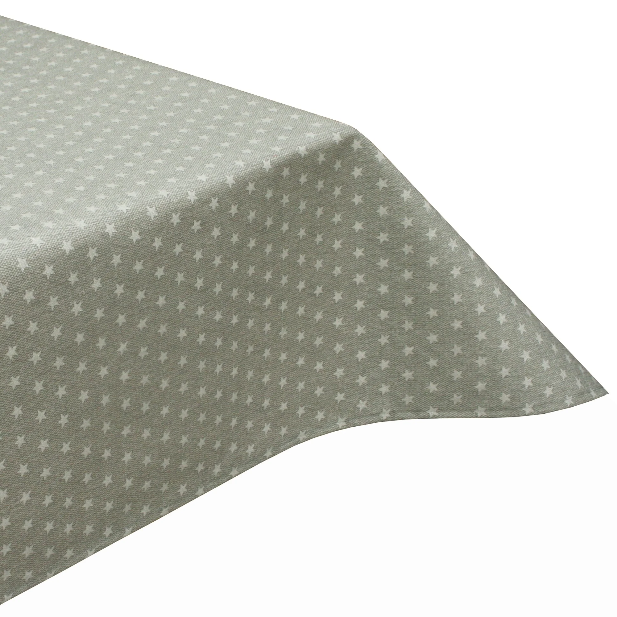 Stars Heather Acrylic Coated Wipe Clean Tablecloth & Hem Finish
