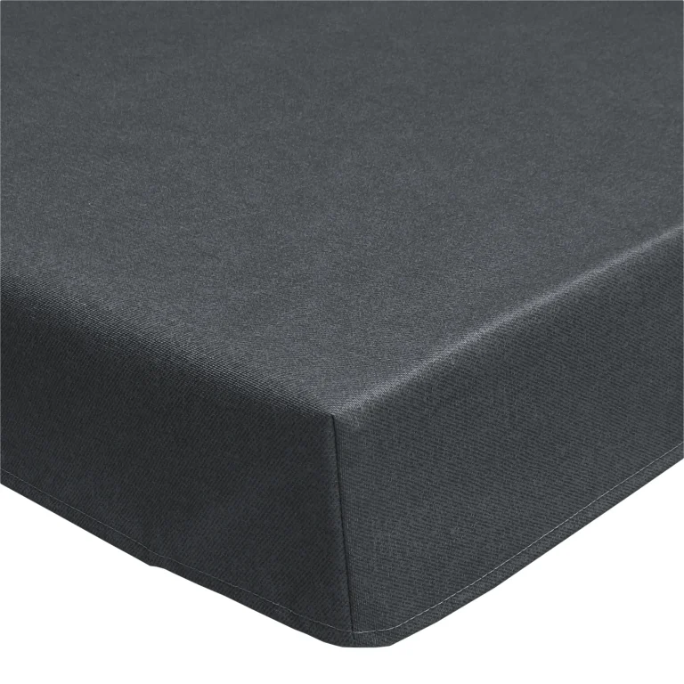 Simply soft granite grey plain acrylic wipe clean tablecloth with edge binding finish