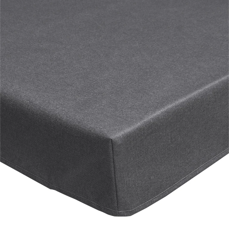 Simply Koala Grey Plain Acrylic Coated Wipe Clean Tablecloth with Edge Binding Finish