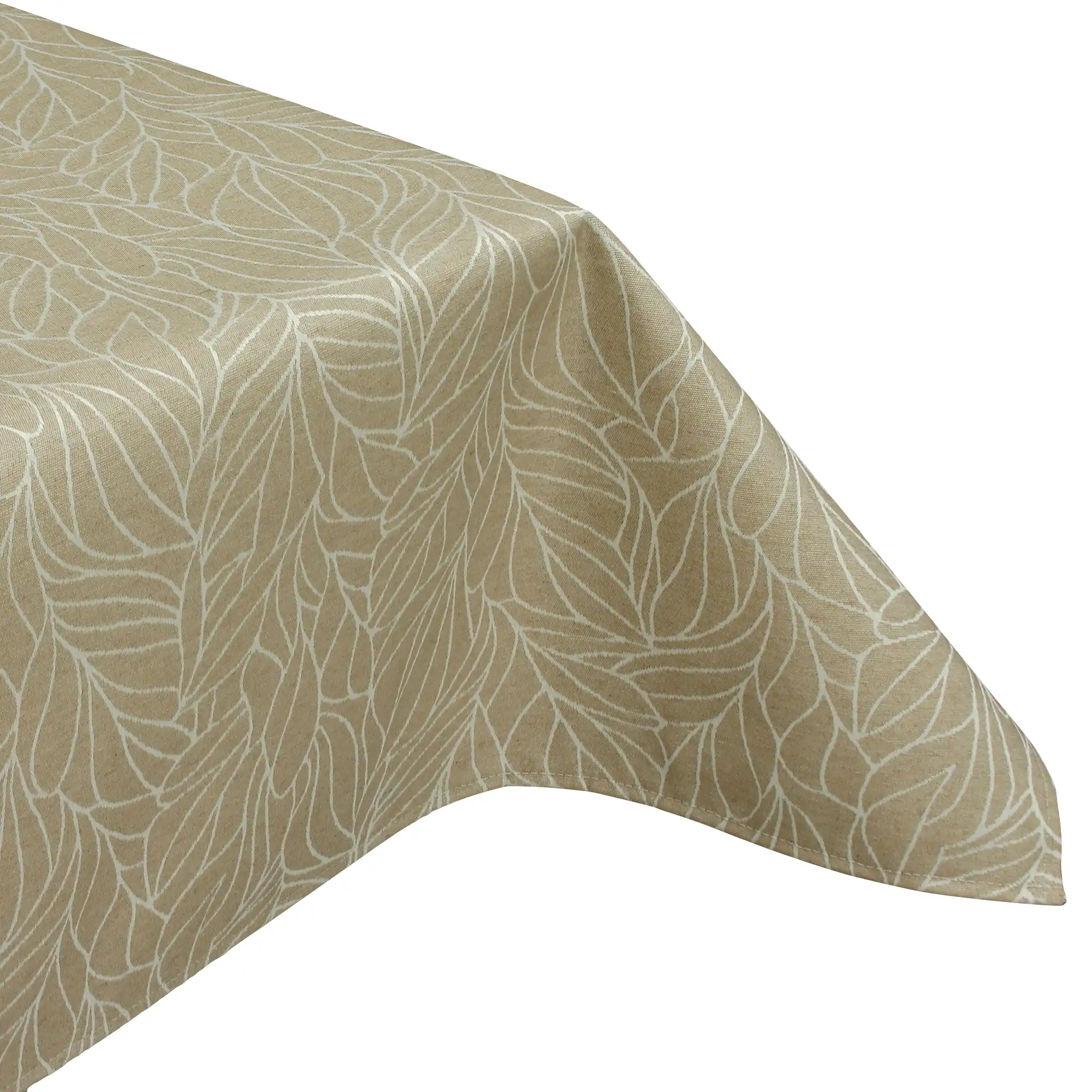 Hemmed finish for Etched Sand Acrylic Wipe Clean Tablecloth
