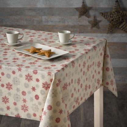 Festive Flakes Teflon Tablecloth