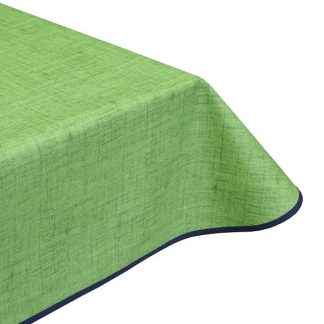 Natural Leaf Green Teflon Coated Tablecloth