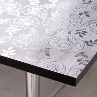 Frosted Rose Table Protector - Extra Thick