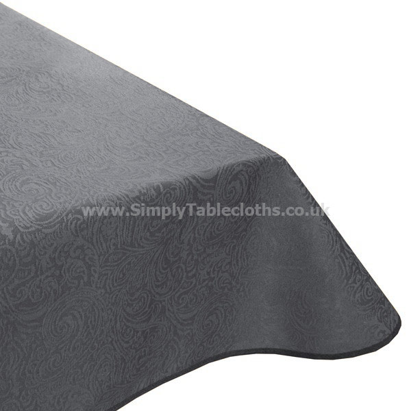 Florence Slate Teflon Tablecloth