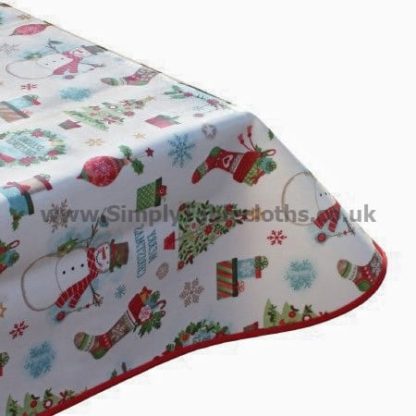 Christmas Mix Oilcloth Tablecloth