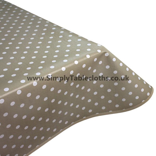 Mushroom Polka Dot Vinyl PVC Tablecloth Simply Tablecloths UK