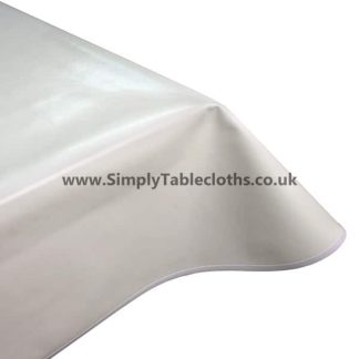 Plain White Vinyl Tablecloth