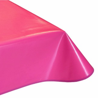 Plain Fuchsia PVC Vinyl Tablecloth