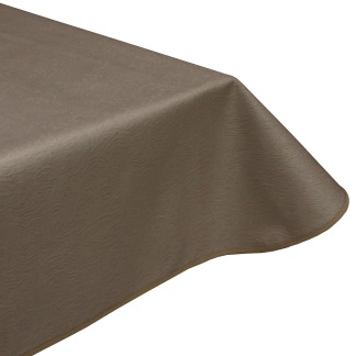 Florence Mushroom Wipe Clean Acrylic Tablecloth with Teflon & Edge Binding Finish