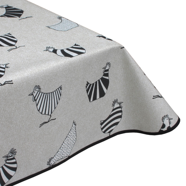 Chickens acrylic wipe clean tablecloth