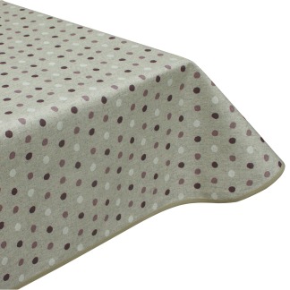 Polka Purples Acrylic Coated Tablecloth with Teflon & Edge Binding FInish
