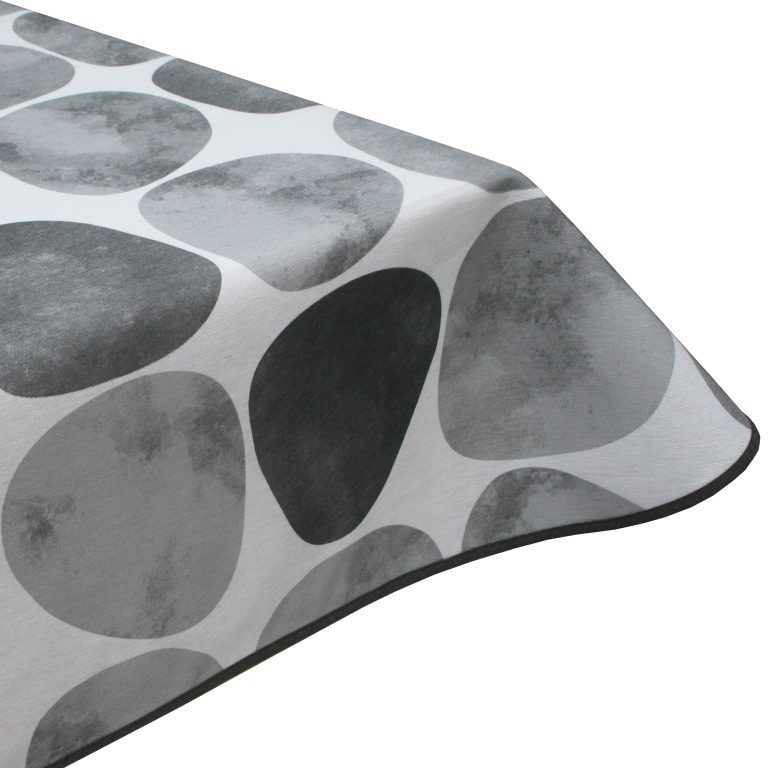 Chaplin Spots Acrylic Coated Tablecloth with Teflon & Edge Binding Finish