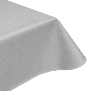 Simply pebble grey acrylic wipe clean tablecloth
