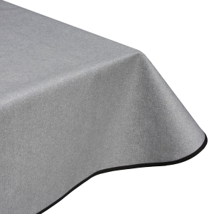 Simply soft granite grey acrylic wipe clean tablecloth