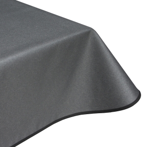 Simply black acrylic wipe clean tablecloth