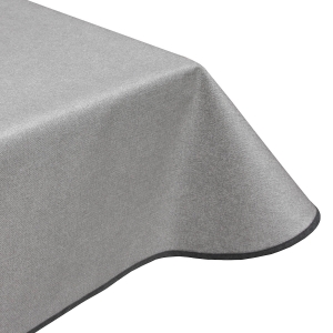 Simply koala grey acrylic wipe clean tablecloth