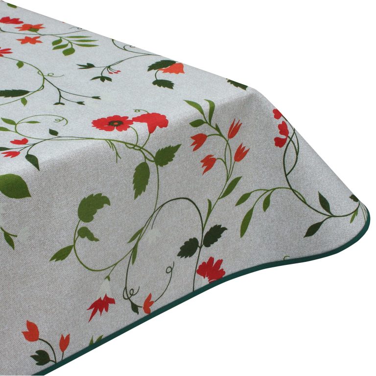 Rosaceae Acrylic Coated Wipe Clean Tablecloth