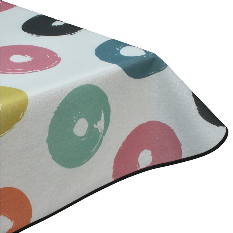 Pop Pi Rings Acrylic Coated Wipe Clean Tablecloth