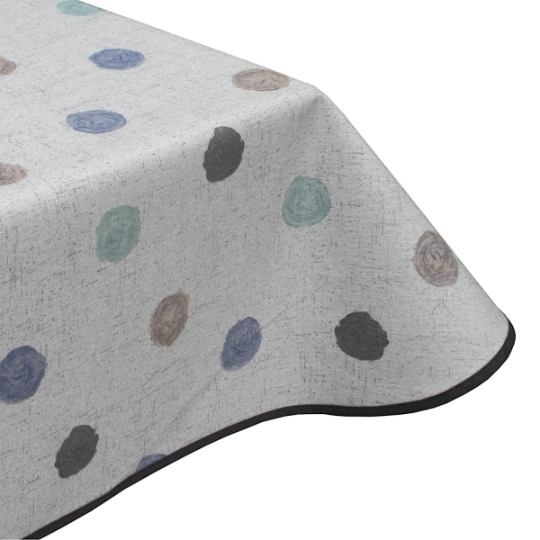 Cotton balls acrylic wipe clean tablecloth