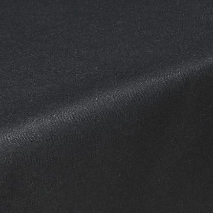 Close up of Natural Linen Plain Black Acrylic Teflon Coated Tablecloth Wipe Clean