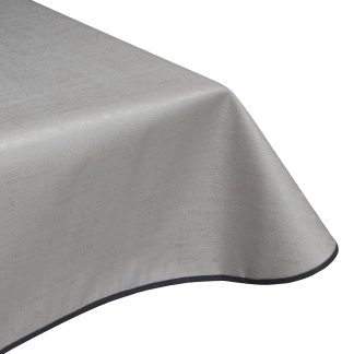 Nevada Steel Grey Plain Acrylic Coated Tablecloth Wipe Clean