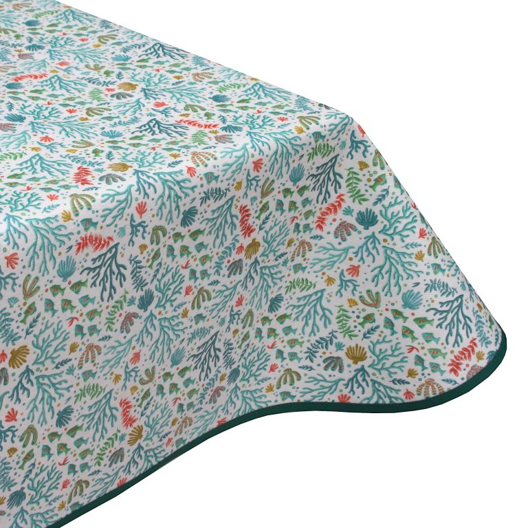 barrier reef acrylic coated wipe clean tablecloth