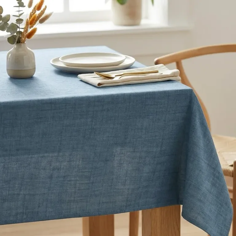 blue wipe clean tablecloths