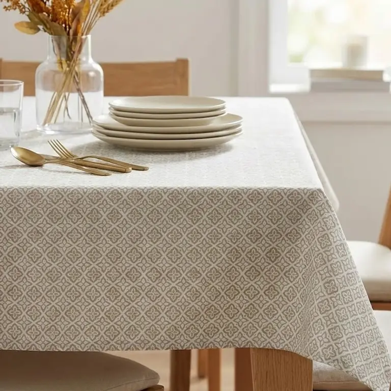 geometric wipe clean tablecloths