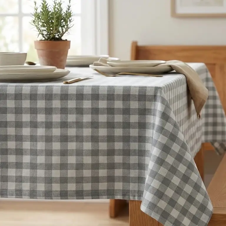 gingham wipe clean tablecloths