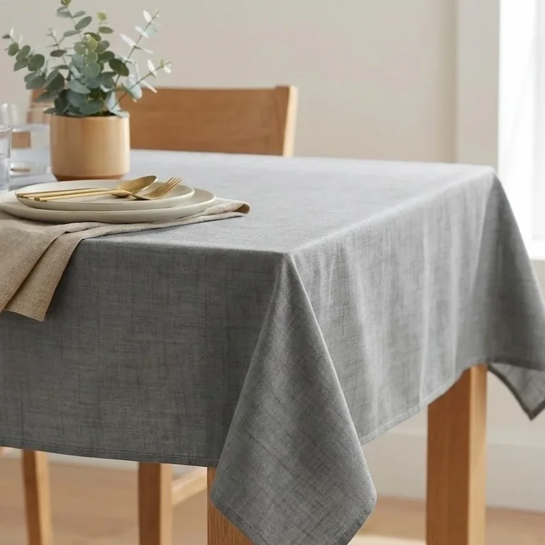 grey wipe clean tablecloths
