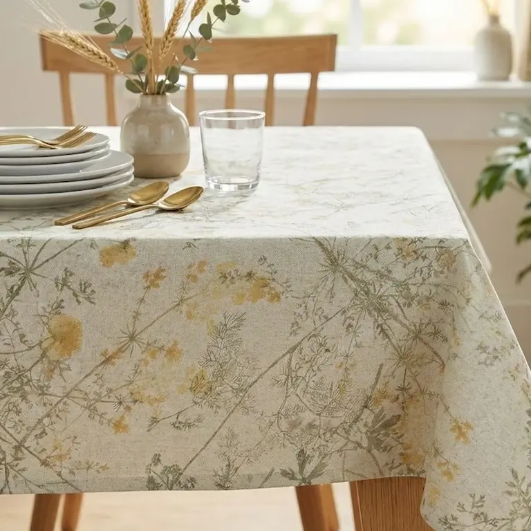 linen look wipe clean tablecloths