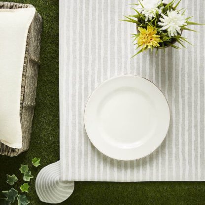 Lovely Lines Acrylic Coated Tablecloth with Teflon - Image 3