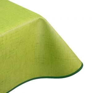 Natural Green Teflon wipe clean tablecloth