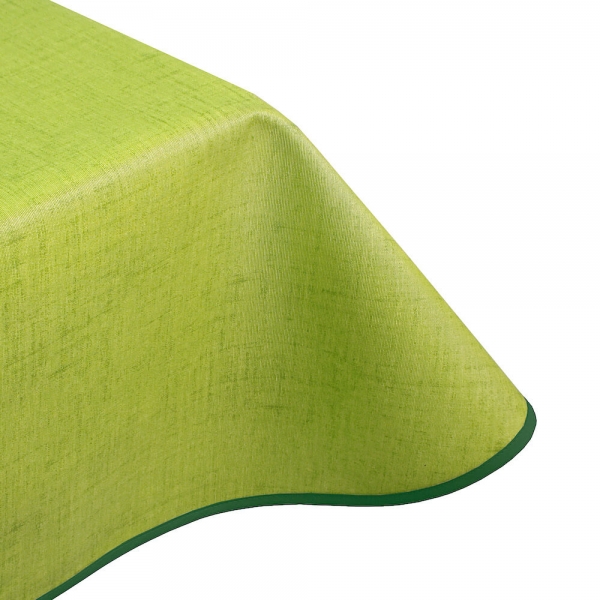 Natural Green Teflon wipe clean tablecloth