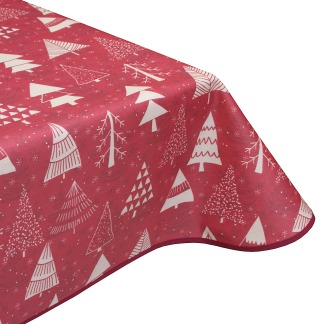 nordic red christmas wipe clean acrylic teflon tablecloth