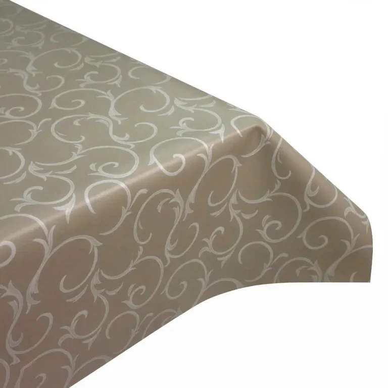 Smoke Scroll Vinyl PVC Tablecloth