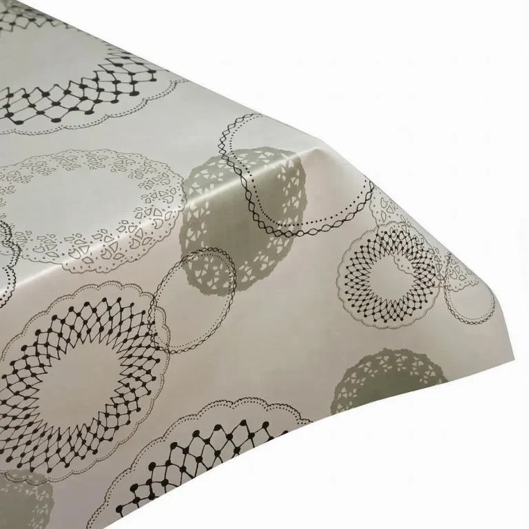 White Illusion Vinyl PVC Tablecloth