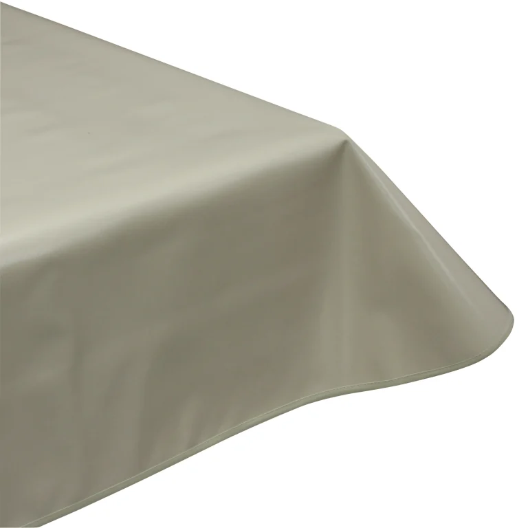 Latte Natural plain vinyl tablecloth