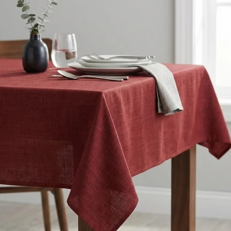red wipe clean tablecloths