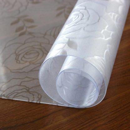 Frosted Rose Table Protector - Extra Thick