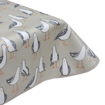 seagulls linen PVC oilcloth tablecloth
