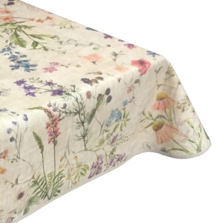 Soft Meadow Acrylic Wipe Clean Tablecloth