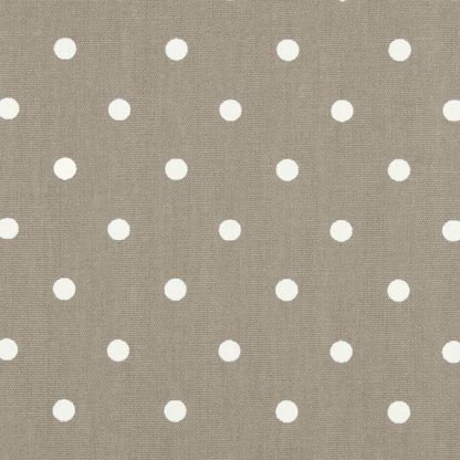 Polka Dot Taupe Oilcloth Tablecloth