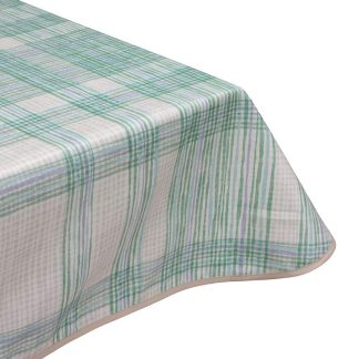wiggly green teflon wipe clean tablecloth